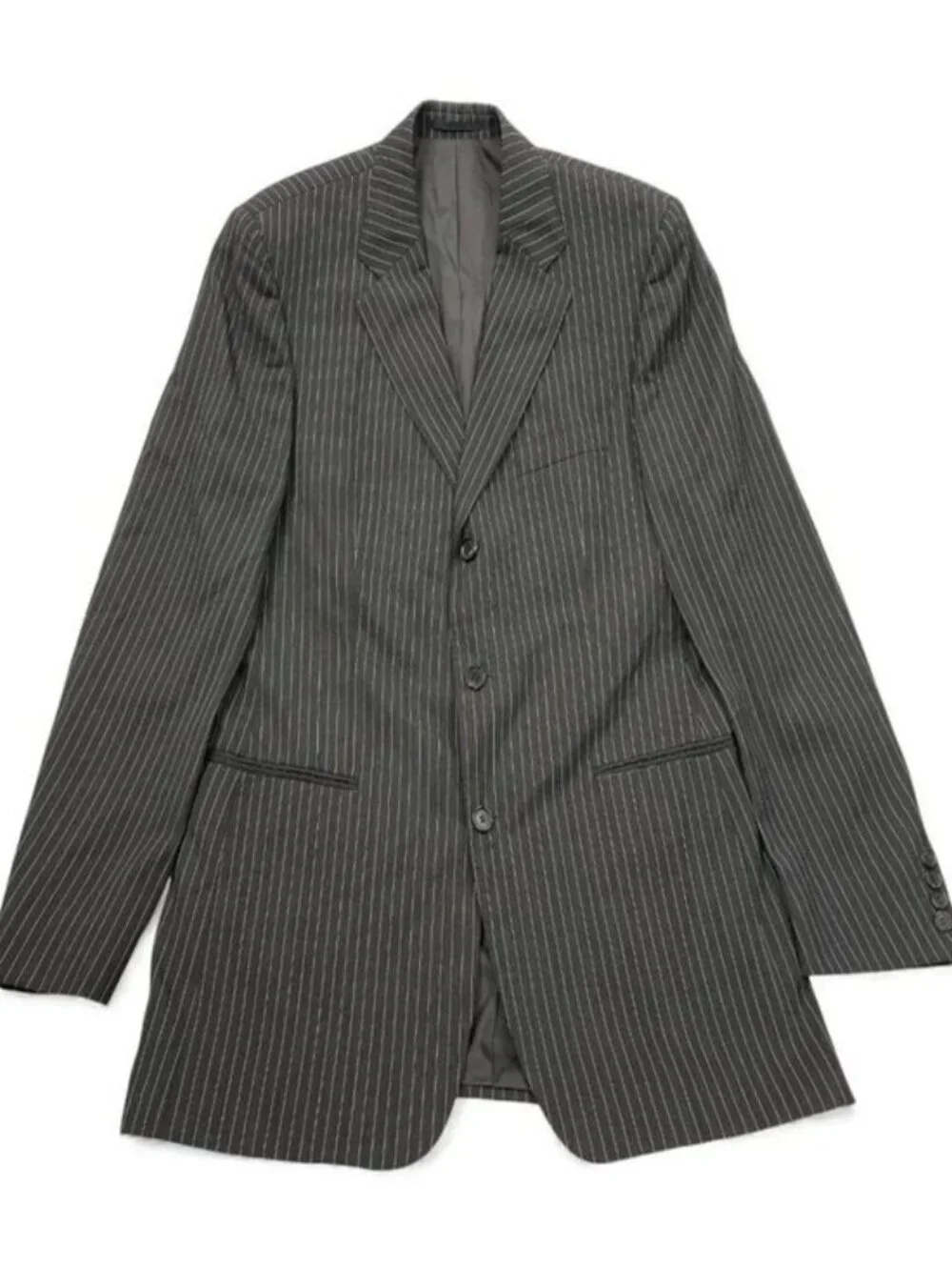 Hugo Boss Vinci/Lucca Brown Pin Stripe Wool Blazer Sport Coat Jacket Men's 42 R